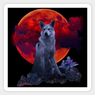 Oh Wolf Moon- Alt Version Sticker